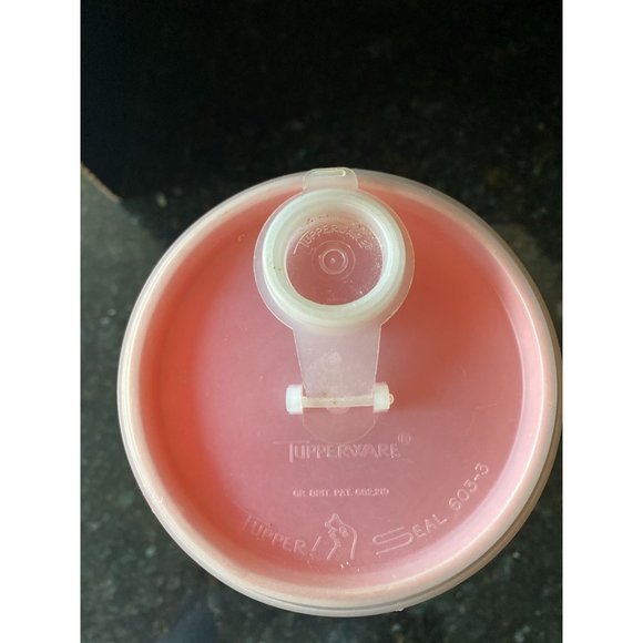 Tupperware 1 Qt. Orange Container #262-9. Lid With Flip Spout - Picture 4 of 9